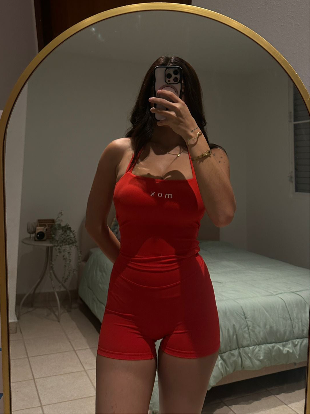 Red Shorts Set